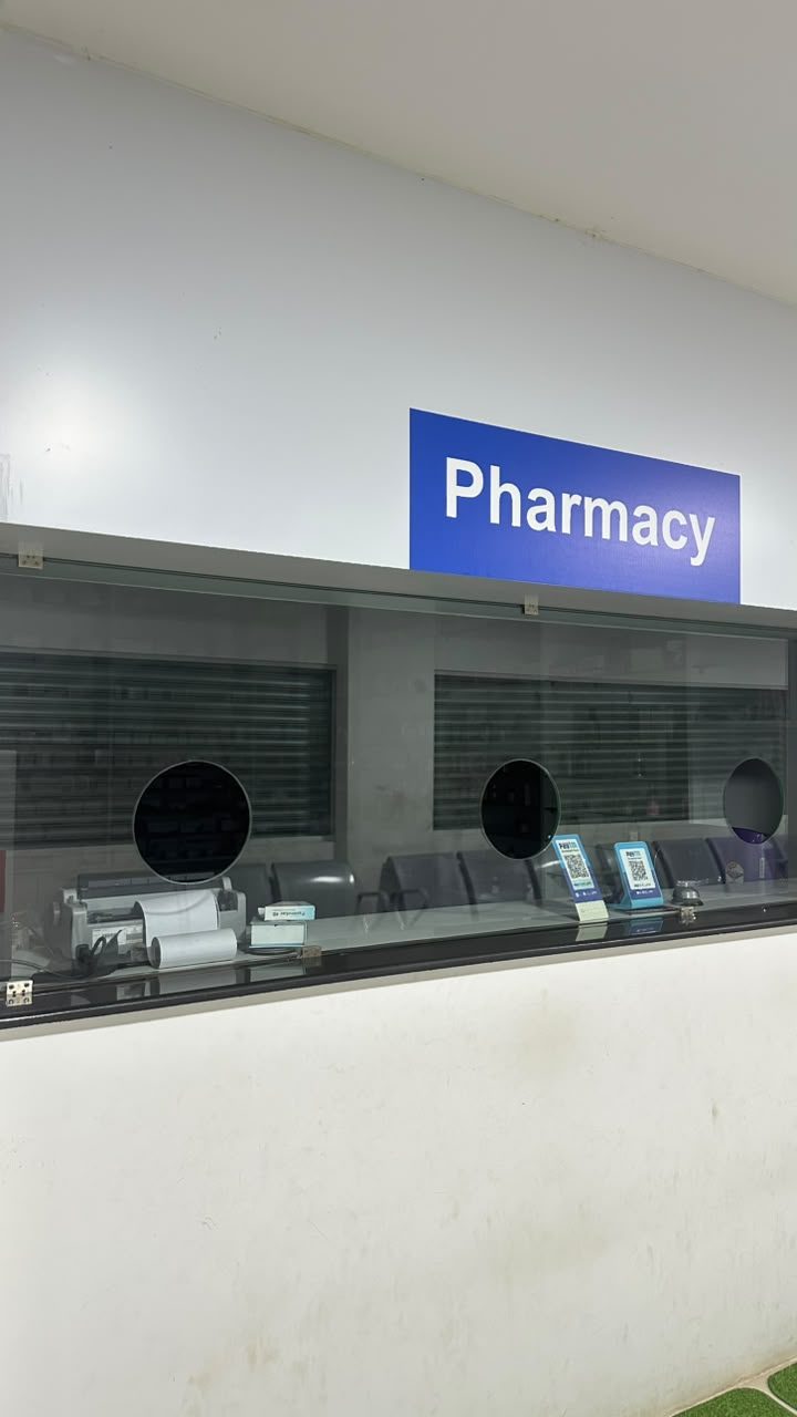 The Arimala Pharma counter inside the clinic